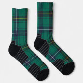 Pset Henderson Green Black Check Tartan Sokken (Rechts)