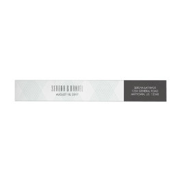 Pset-ish Modern Wedding Wraparound Labels