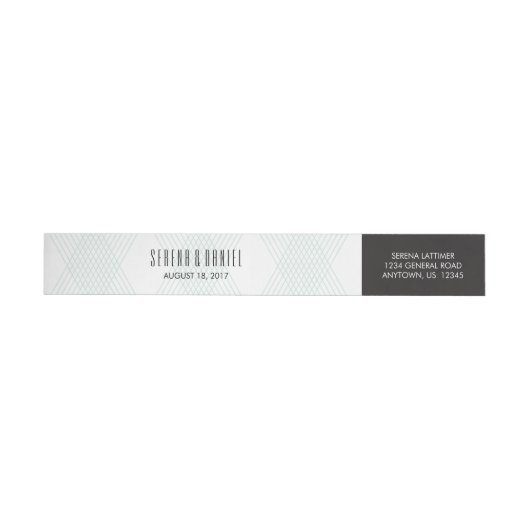 Pset-ish Modern Wedding Wraparound Labels (Individueel)