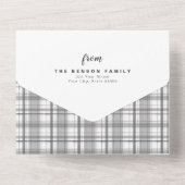 Pset-kerstkool 4-fotofeestdag all in one uitnodiging (Achterkant)