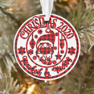 Pset Mask & Merry Photo Kerstmis Ornament