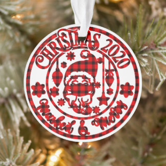 Pset Mask & Merry Photo Kerstmis Ornament