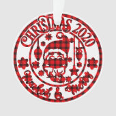 Pset Mask & Merry Photo Kerstmis Ornament (voorkant)