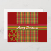 Pset Merry-kerstBriefkaart Feestdagenkaart (Voorkant / Achterkant)