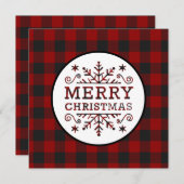 Pset Merry Kerstmis Feestdagenkaart (Voorkant / Achterkant)