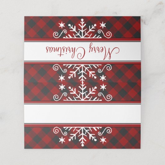 Pset Merry-kerstsnowflake (Buitenkant ongevouwen)