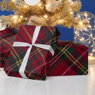 Pset Pattern Merry Kerstry Cadeaupapier