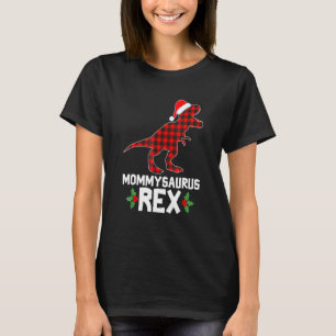Pset Red Buffalo Dinosaur mama T Rex Matching Ch T-shirt