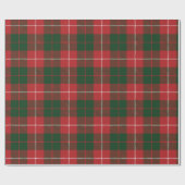Pset Red Green Gecontroleerd Tartan Cadeaupapier (Vlak)