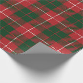 Pset Red Green Gecontroleerd Tartan Cadeaupapier (Hoek)