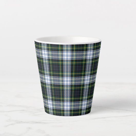 Pset Rustic Tartan Clan Gordon Elegant Latte Mok (Voorkant)