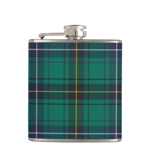 Pset Scottish Clan Henderson Green Black Check Heupfles