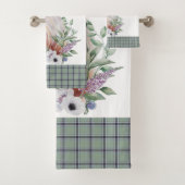 Pset Scottish Pattern Bad Handdoek (Insitu)