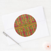 Pset & Stripes Snowflake Sticker Red Green Tan (Envelop)