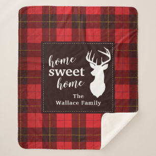 Pset Sweet Home Wallace Tartan Uitgebreid Sherpa Deken