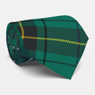 Pset Tartan Clan Henderson Green Blue Check Stropdas