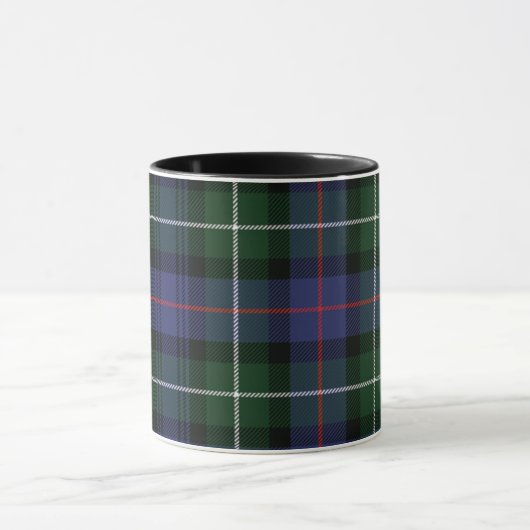 Pset Tartan Clan MacKenzie Green Black Check Mok (Midden)
