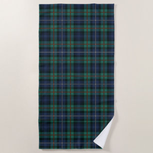 Pset Tartan Clan Robertson Green Paarse Check Strandlaken