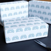 Pset Tartan Figaro Car Pattern Wrapping Paper Cadeaupapier