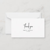 Pset Tartan Green Red Rustic Weddenschap Bedankt Notitiekaartje (Voorkant)