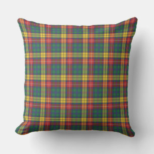 Pset Tartan Modern Home Clan Buchanan Patroon Buitenkussen