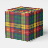 Pset Tartan Pattern Red Green Modern Party Bedankdoosjes (Voorkant Zijde)