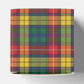 Pset Tartan Pattern Red Green Modern Party Bedankdoosjes (Bovenkant)