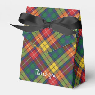 Pset Tartan Pattern Red Green Modern Party Bedankdoosjes