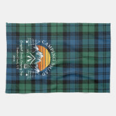 Pset Tartan Retro Family Camping Squad Campbell Theedoek (Horizontaal)