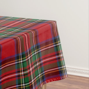 Pset Tartan Scottish Clan Stewart Red gecontroleer Tafelkleed