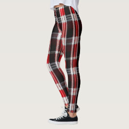 Pset Trendy Abstract Red Black Collectie Leggings