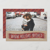 Pset Winter Scarf Holiday Kaart - Brick (Voorkant / Achterkant)