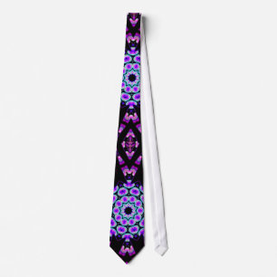 Pseudo Blacklight Mandala Cravate