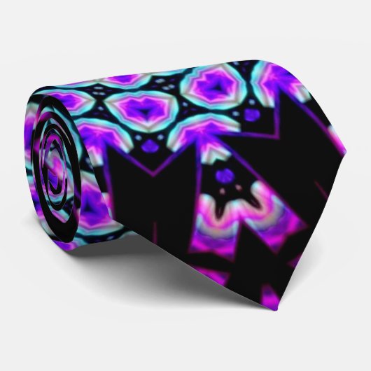 Pseudo Blacklight Mandala Cravate (Roulé)