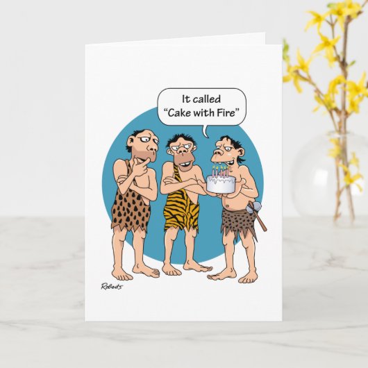 Pseudo Funny carte d'anniversaire (Fleur jaune)