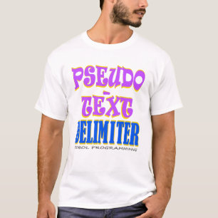 Pseudo-tekst afbakening in Cobol Programming T-shirt