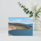 Pseudokraters in het meer Myvatn-IJsland Briefkaart (Staand voorkant)