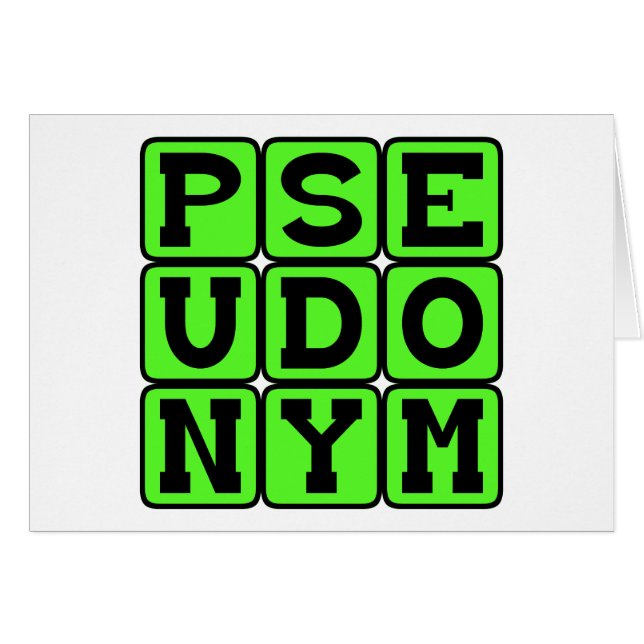 Pseudoniem, Alias (Voorkant Horizontaal)