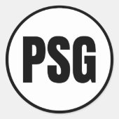 PSG - Sticker rond classique de Petersburg (Devant)