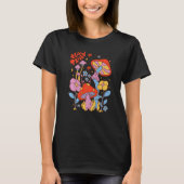 psicodelie met dripige paddenstoelen t-shirt (Voorkant)