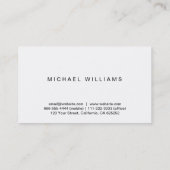 Psicólogo - Profesional elegante símbolo celeste Visitekaartje (Achterkant)