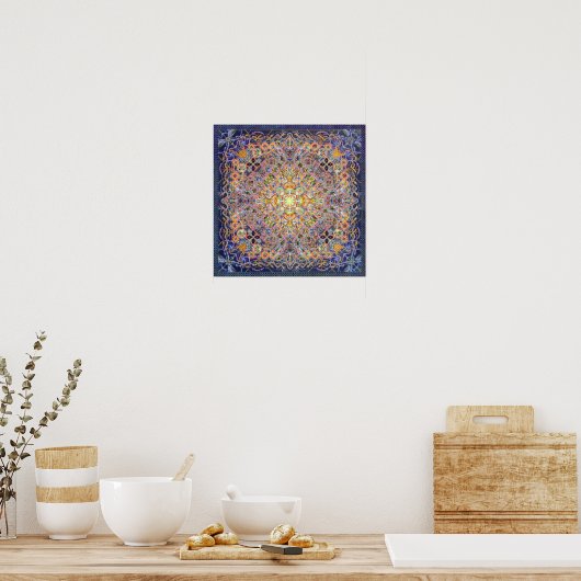Psidereal Centerpeace Matrix Psychedelic Poster (Keuken)