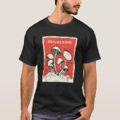 Psilocybine T-Shirt Retro Psychedelische Magische (Voorkant)