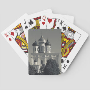 Pskov Kremlin en Trojeenkathedraal Speelkaarten