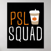 PSL Squad Pumpkin Spice Latte Lover Herfst herfst  Poster (Voorkant)