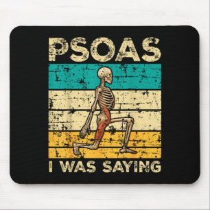Psoas Ik Zei Skelet Humor Fitness Enthousiast Muismat