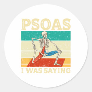 Psoas Zoals Ik Zei Fysiotherapeut Mage Therapi Ronde Sticker