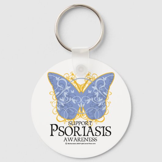 Psoriasis Butterfly Sleutelhanger (Voorkant)