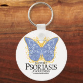 Psoriasis Butterfly Sleutelhanger (Voorkant)