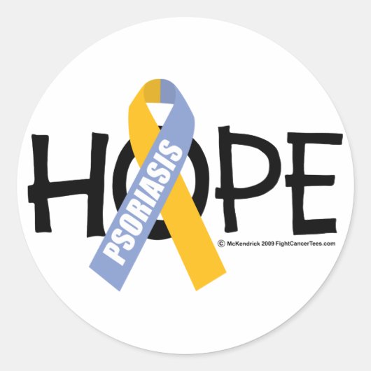 Psoriasis Hope Ronde Sticker (Voorkant)